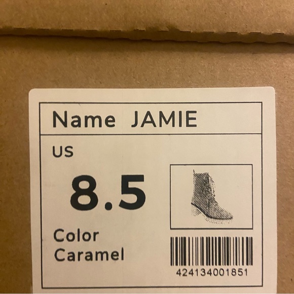 Mimi Combat Boot Jamie size 8 1/2 New In Box . Straw Tweed outer. SPRING - Picture 6 of 7